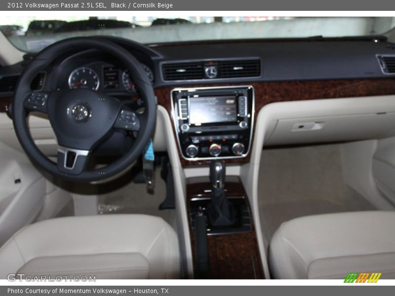 Black / Cornsilk Beige 2012 Volkswagen Passat 2.5L SEL