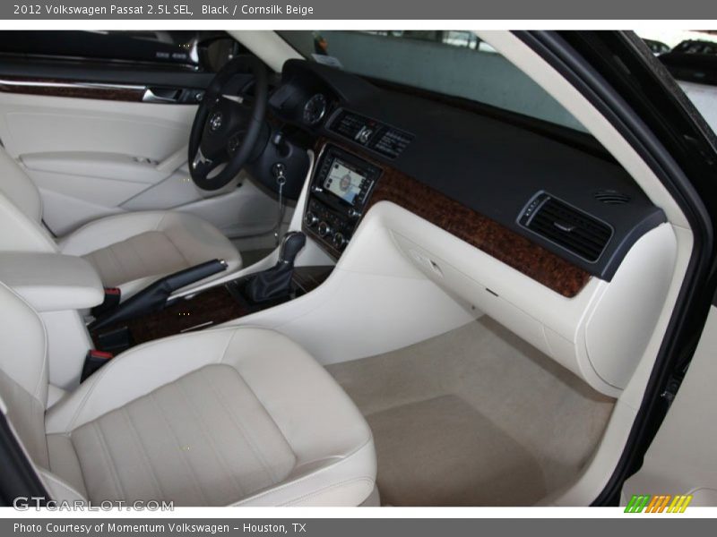 Black / Cornsilk Beige 2012 Volkswagen Passat 2.5L SEL