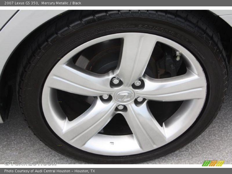 Mercury Metallic / Black 2007 Lexus GS 350