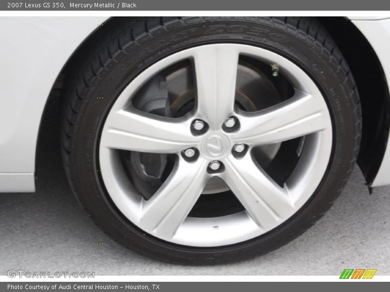 Mercury Metallic / Black 2007 Lexus GS 350