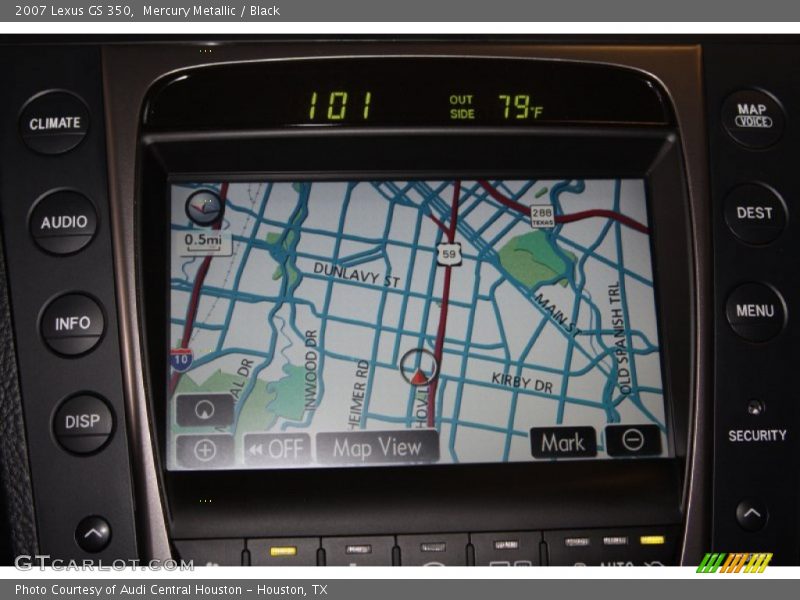 Mercury Metallic / Black 2007 Lexus GS 350