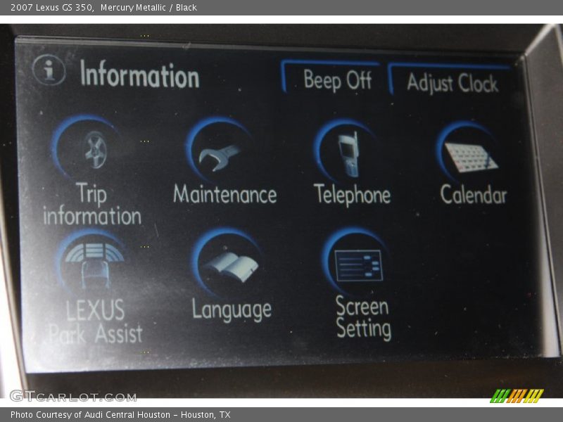 Mercury Metallic / Black 2007 Lexus GS 350