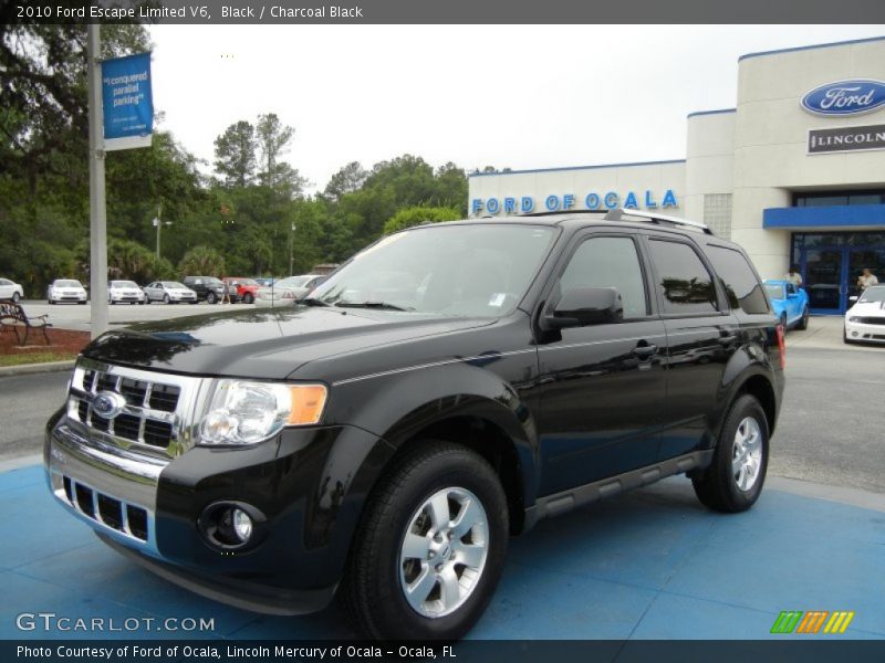 Black / Charcoal Black 2010 Ford Escape Limited V6