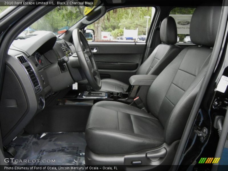 Black / Charcoal Black 2010 Ford Escape Limited V6