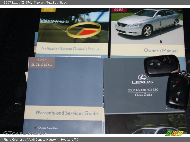 Mercury Metallic / Black 2007 Lexus GS 350