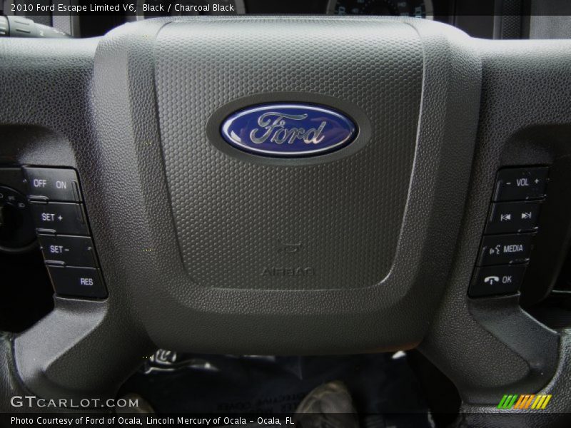 Black / Charcoal Black 2010 Ford Escape Limited V6
