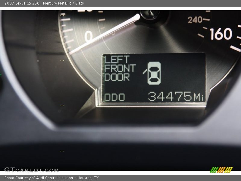 Mercury Metallic / Black 2007 Lexus GS 350