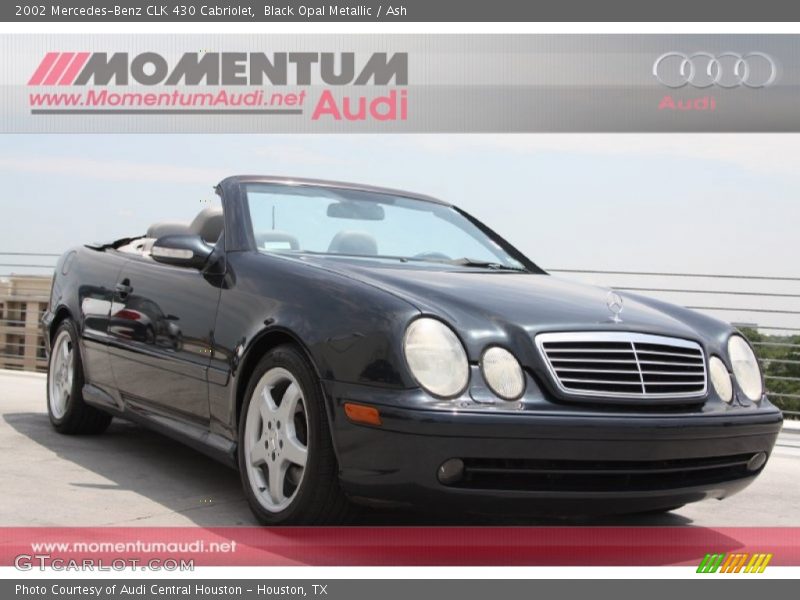 Black Opal Metallic / Ash 2002 Mercedes-Benz CLK 430 Cabriolet