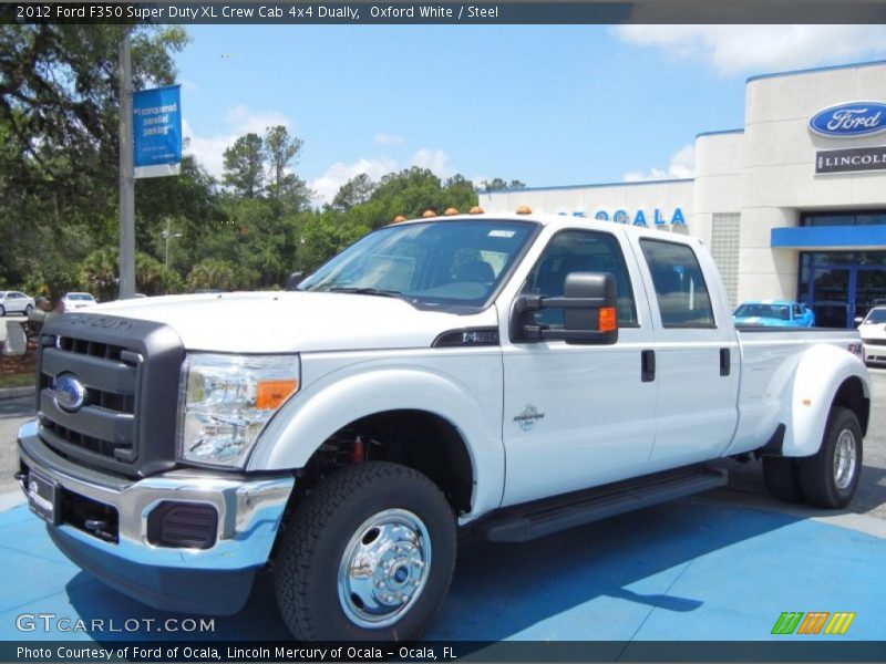 Front 3/4 View of 2012 F350 Super Duty XL Crew Cab 4x4 Dually