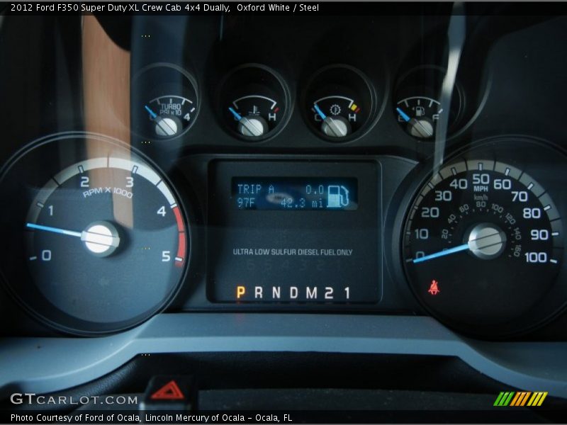  2012 F350 Super Duty XL Crew Cab 4x4 Dually XL Crew Cab 4x4 Dually Gauges