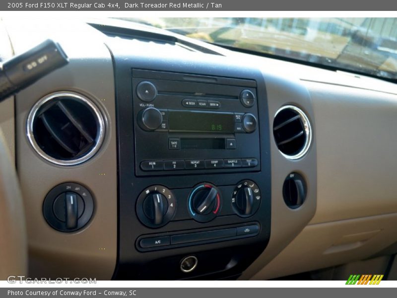 Dark Toreador Red Metallic / Tan 2005 Ford F150 XLT Regular Cab 4x4