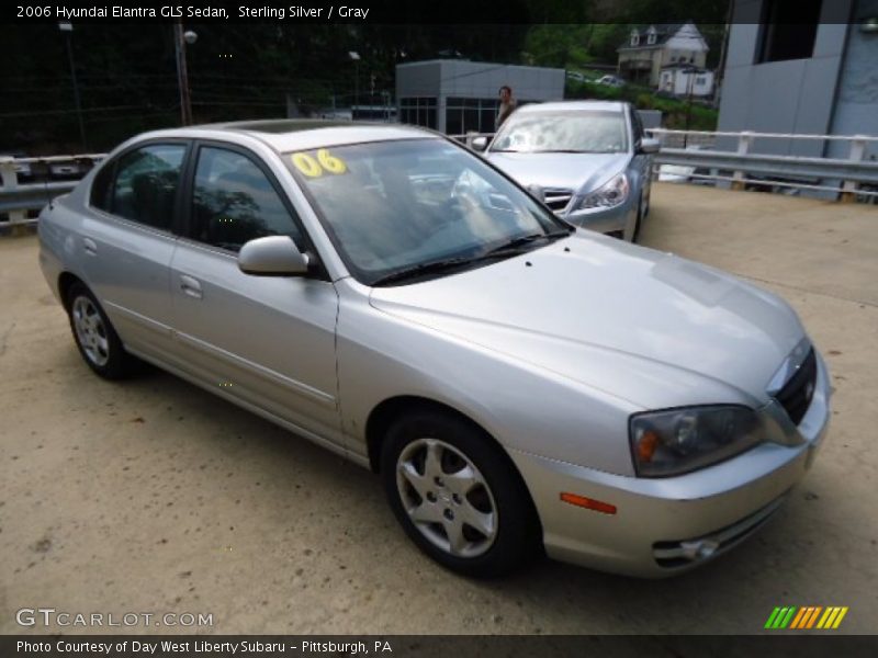 Sterling Silver / Gray 2006 Hyundai Elantra GLS Sedan