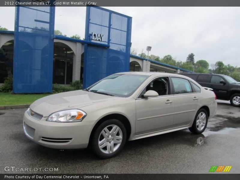 Gold Mist Metallic / Gray 2012 Chevrolet Impala LT