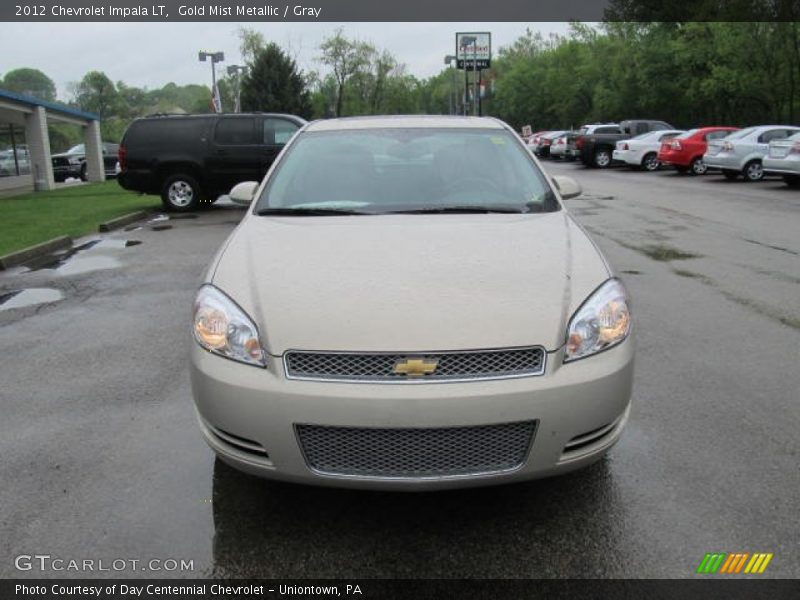 Gold Mist Metallic / Gray 2012 Chevrolet Impala LT