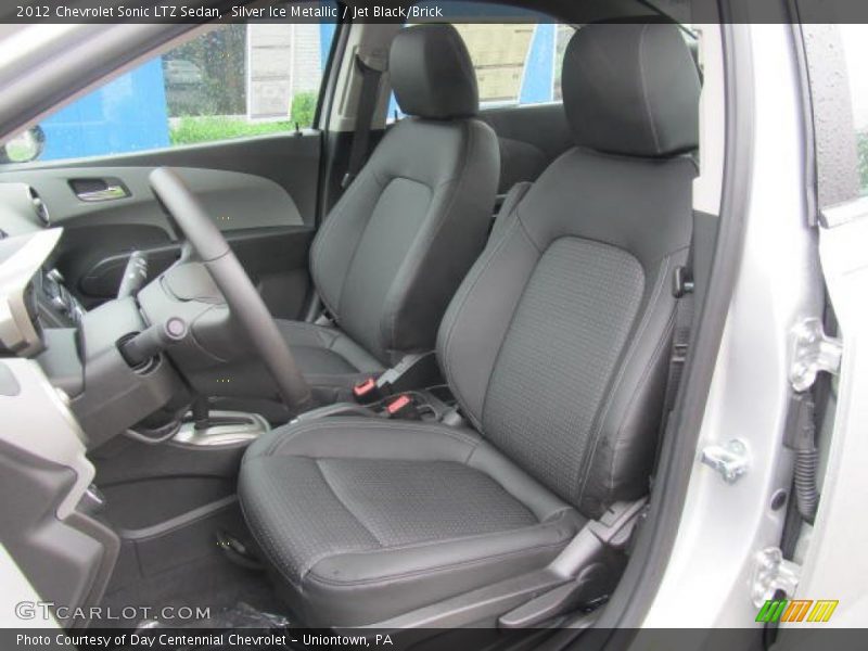 Silver Ice Metallic / Jet Black/Brick 2012 Chevrolet Sonic LTZ Sedan