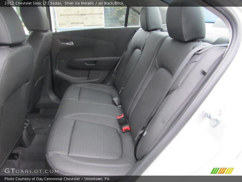 Silver Ice Metallic / Jet Black/Brick 2012 Chevrolet Sonic LTZ Sedan