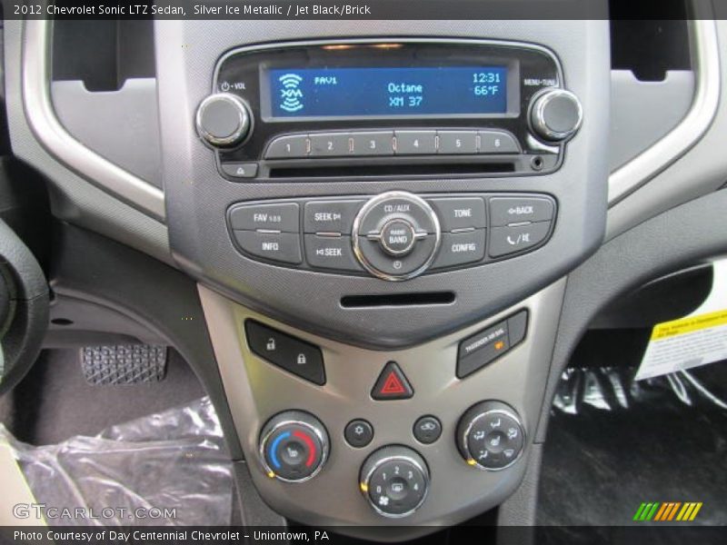 Silver Ice Metallic / Jet Black/Brick 2012 Chevrolet Sonic LTZ Sedan
