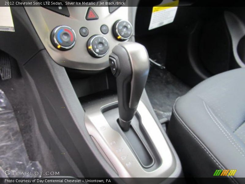 Silver Ice Metallic / Jet Black/Brick 2012 Chevrolet Sonic LTZ Sedan
