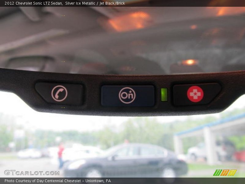 Silver Ice Metallic / Jet Black/Brick 2012 Chevrolet Sonic LTZ Sedan