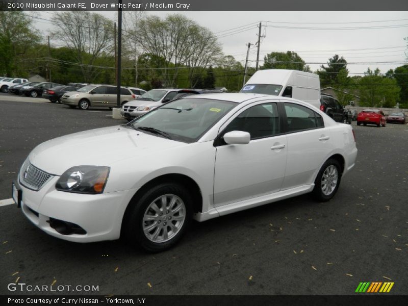 Dover White Pearl / Medium Gray 2010 Mitsubishi Galant FE