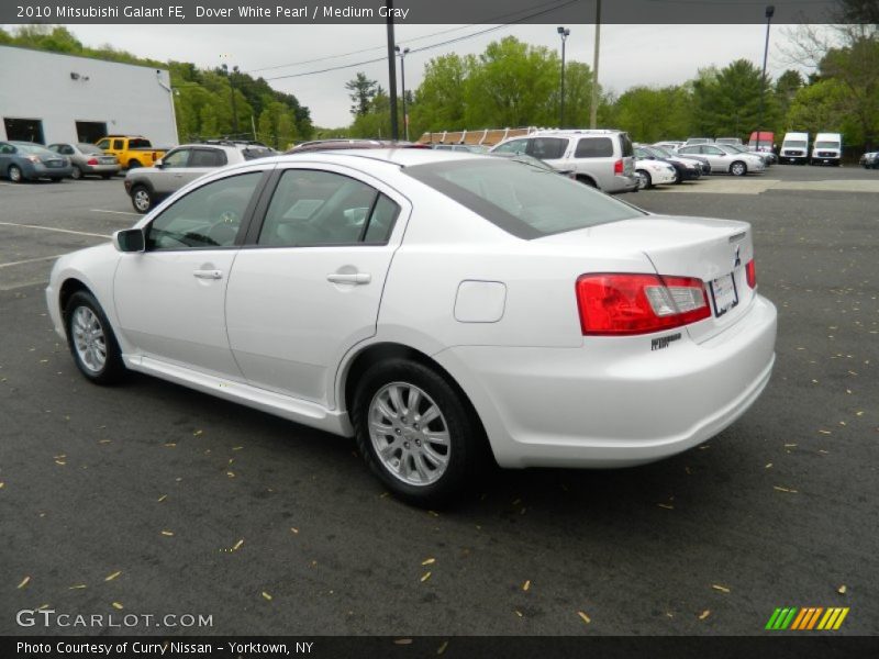 Dover White Pearl / Medium Gray 2010 Mitsubishi Galant FE