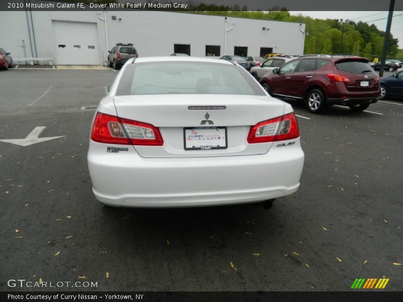 Dover White Pearl / Medium Gray 2010 Mitsubishi Galant FE