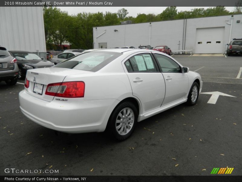 Dover White Pearl / Medium Gray 2010 Mitsubishi Galant FE
