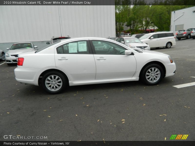 Dover White Pearl / Medium Gray 2010 Mitsubishi Galant FE