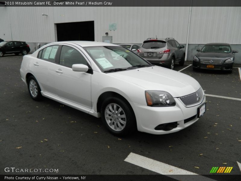 Dover White Pearl / Medium Gray 2010 Mitsubishi Galant FE