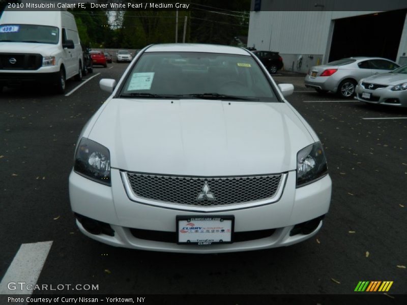 Dover White Pearl / Medium Gray 2010 Mitsubishi Galant FE