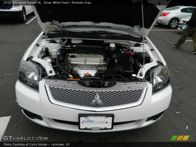 Dover White Pearl / Medium Gray 2010 Mitsubishi Galant FE