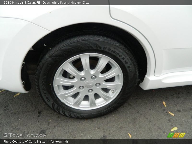 Dover White Pearl / Medium Gray 2010 Mitsubishi Galant FE