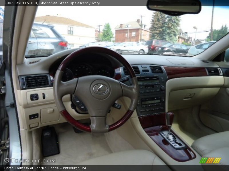 Mystic Sea Green Opalescent / Ivory 2002 Lexus ES 300