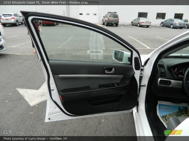 Dover White Pearl / Medium Gray 2010 Mitsubishi Galant FE