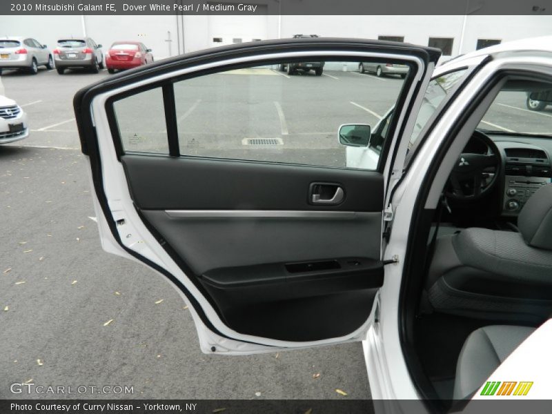 Dover White Pearl / Medium Gray 2010 Mitsubishi Galant FE