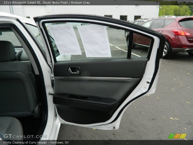 Dover White Pearl / Medium Gray 2010 Mitsubishi Galant FE