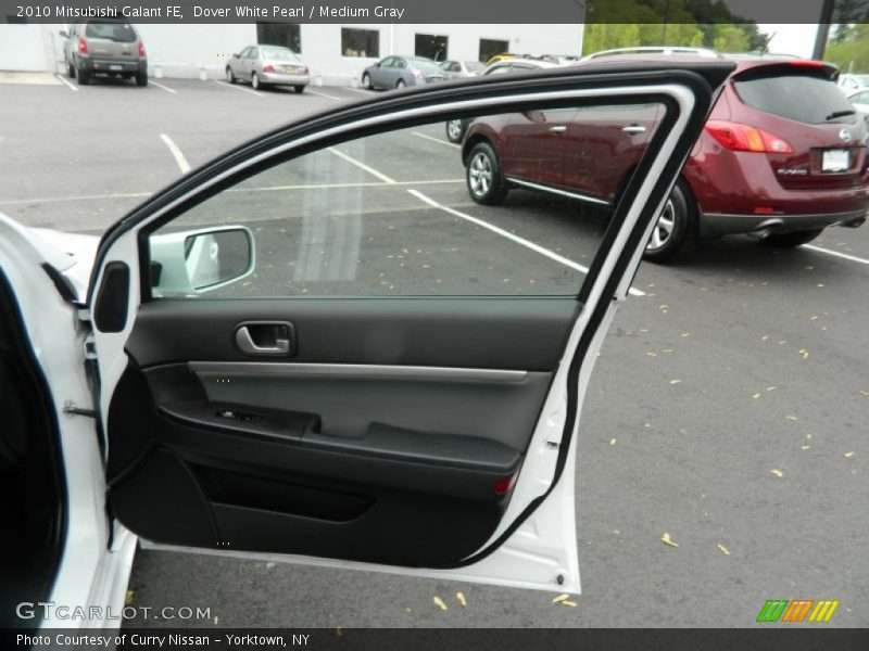 Dover White Pearl / Medium Gray 2010 Mitsubishi Galant FE