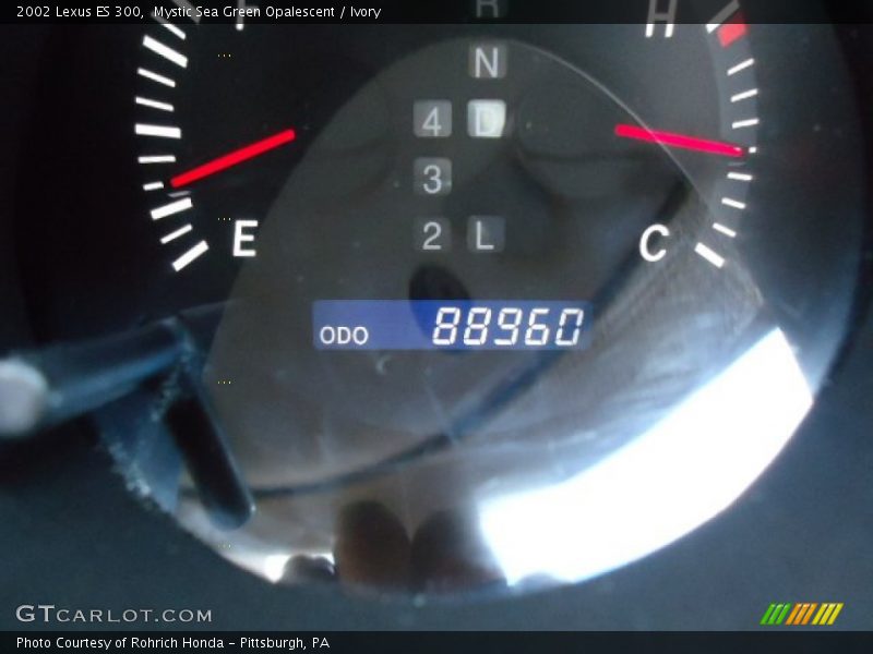 Mystic Sea Green Opalescent / Ivory 2002 Lexus ES 300