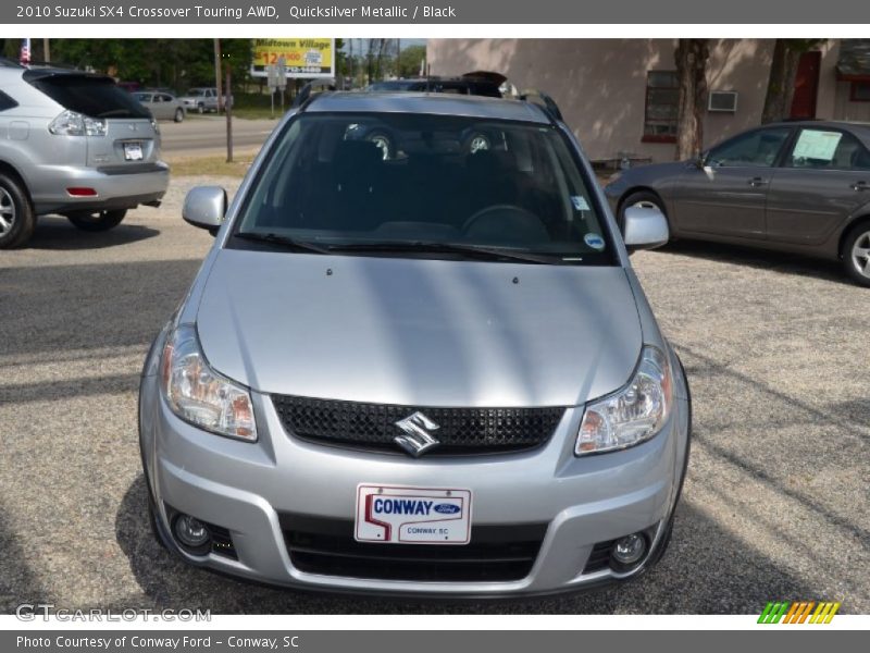 Quicksilver Metallic / Black 2010 Suzuki SX4 Crossover Touring AWD