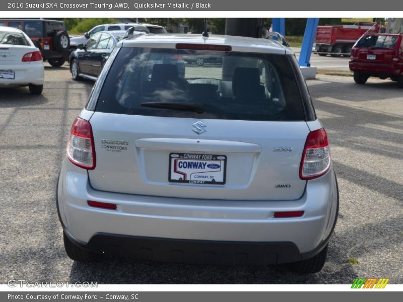 Quicksilver Metallic / Black 2010 Suzuki SX4 Crossover Touring AWD