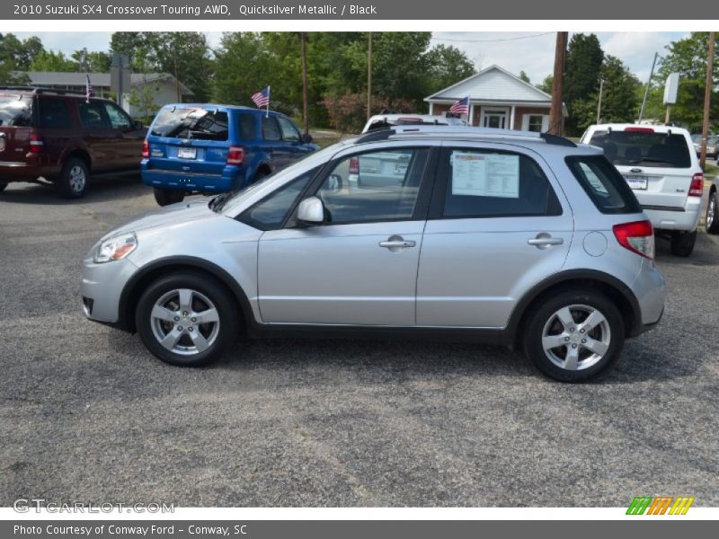 Quicksilver Metallic / Black 2010 Suzuki SX4 Crossover Touring AWD