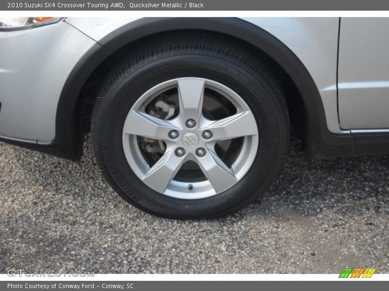 Quicksilver Metallic / Black 2010 Suzuki SX4 Crossover Touring AWD