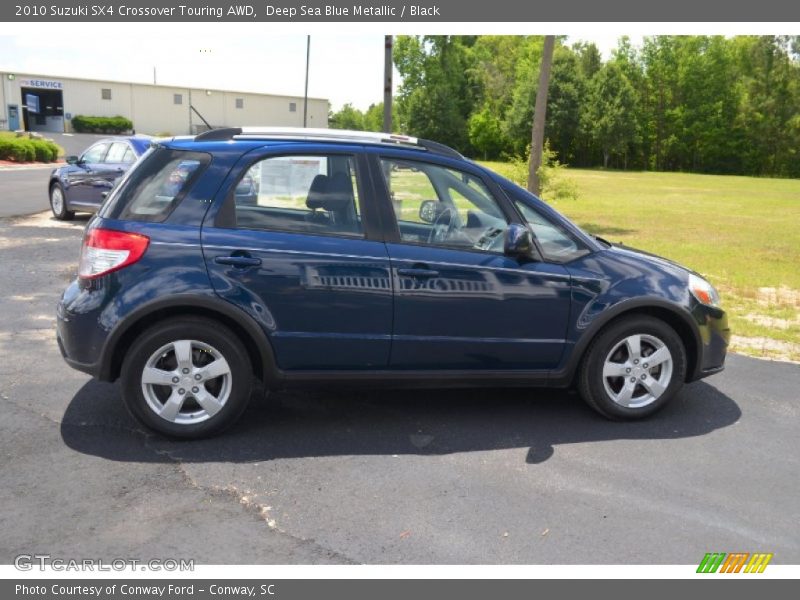 Deep Sea Blue Metallic / Black 2010 Suzuki SX4 Crossover Touring AWD