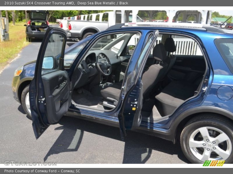 Deep Sea Blue Metallic / Black 2010 Suzuki SX4 Crossover Touring AWD