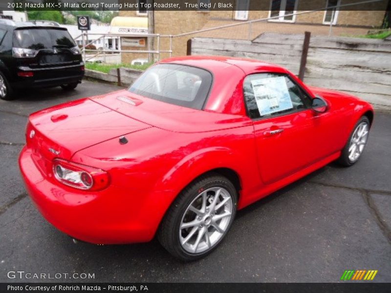 True Red / Black 2012 Mazda MX-5 Miata Grand Touring Hard Top Roadster
