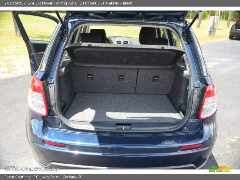 Deep Sea Blue Metallic / Black 2010 Suzuki SX4 Crossover Touring AWD
