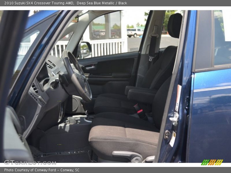 Deep Sea Blue Metallic / Black 2010 Suzuki SX4 Crossover Touring AWD