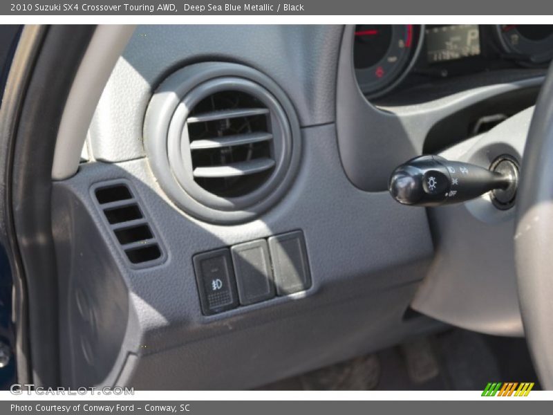 Deep Sea Blue Metallic / Black 2010 Suzuki SX4 Crossover Touring AWD