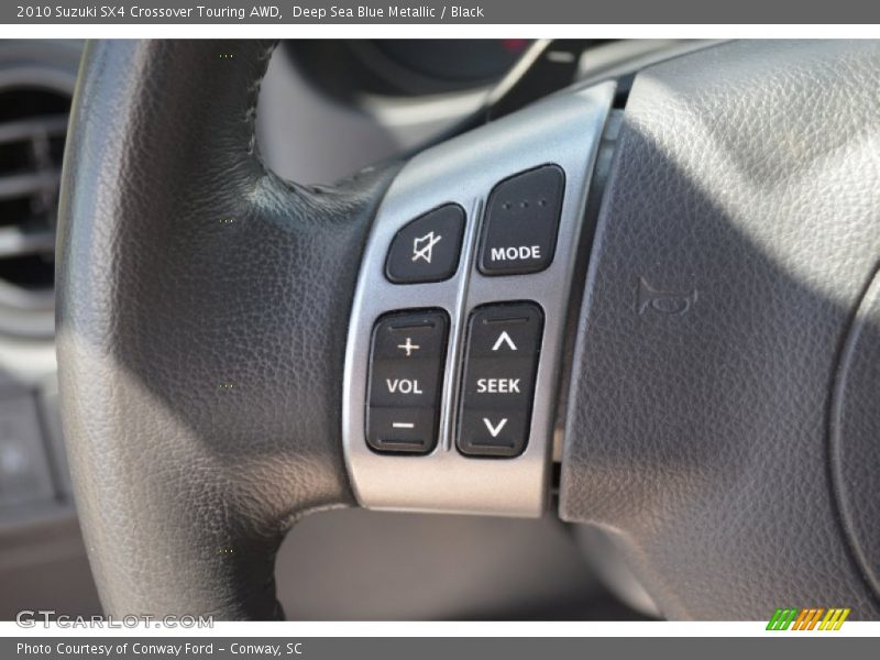 Deep Sea Blue Metallic / Black 2010 Suzuki SX4 Crossover Touring AWD