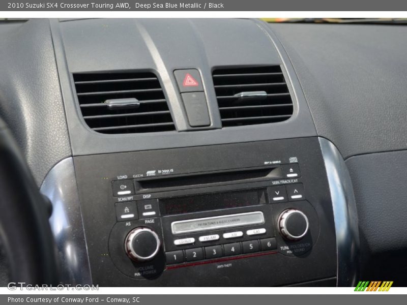Deep Sea Blue Metallic / Black 2010 Suzuki SX4 Crossover Touring AWD
